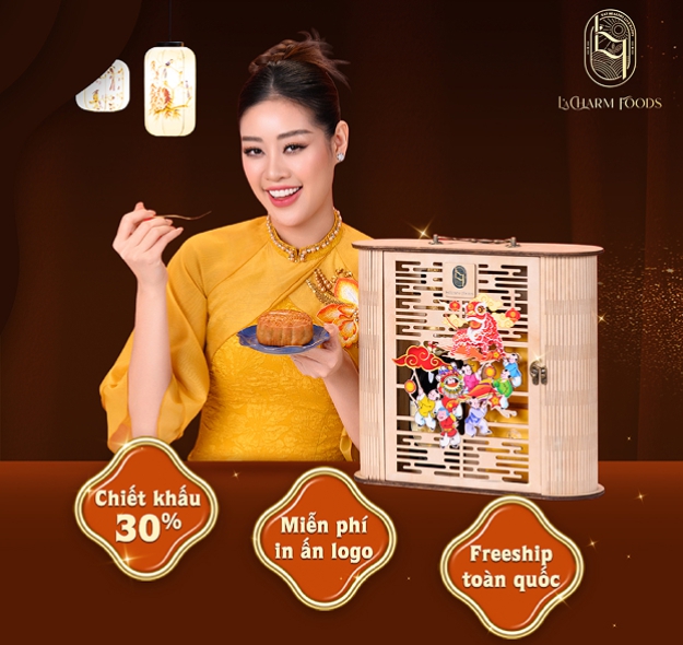 Logo In Màu Trên Hộp Gỗ